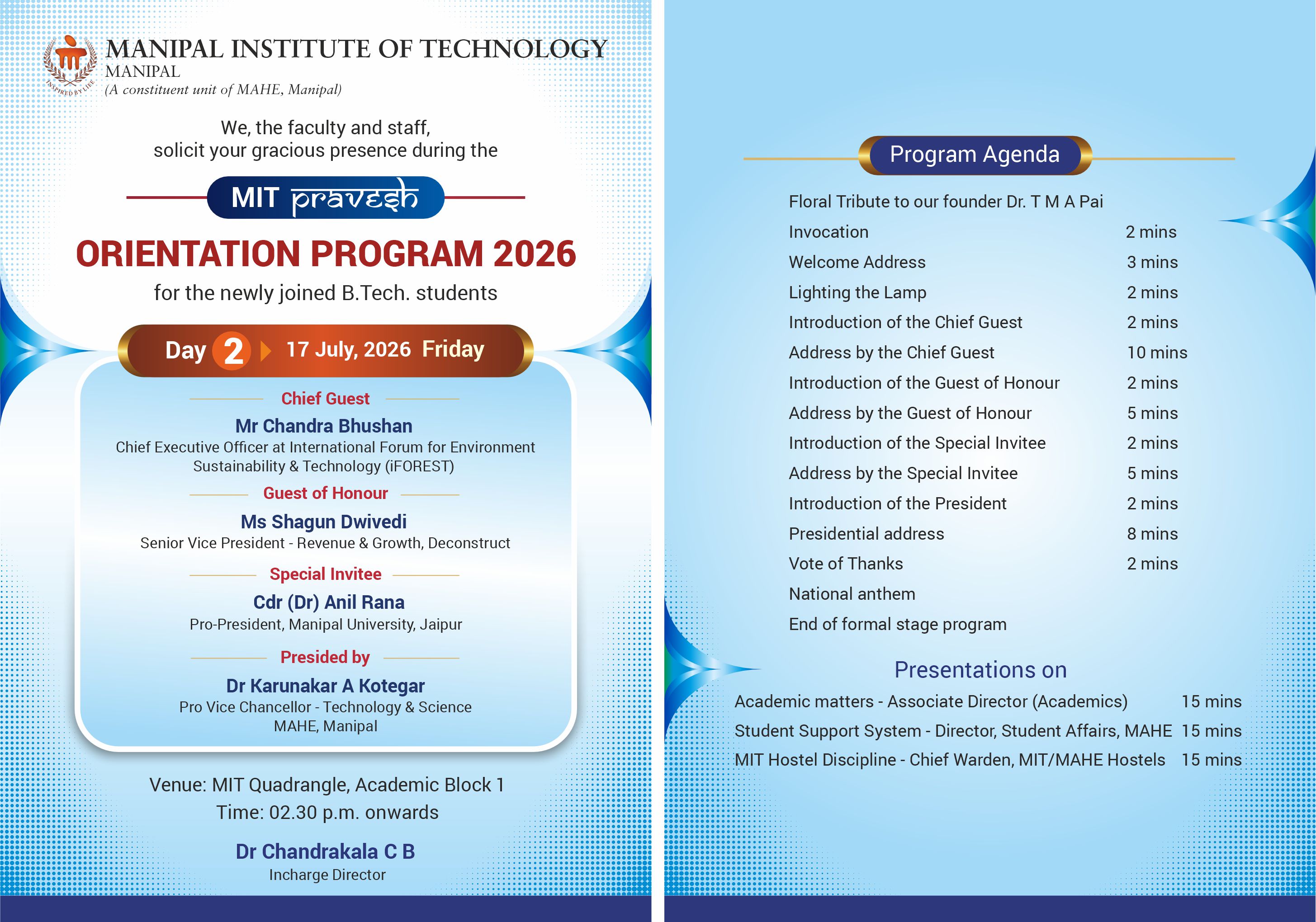 MIT Pravesh Orientation Program 2026: Day 2